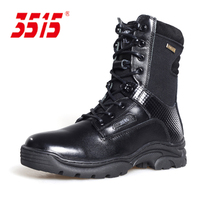 Mens tooling boots Jihua 3515 original mid-barrel boots spring summer autumn single boots head layer cowhide fidelity