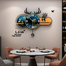 European watch wall clock Living room household fashion hanging clock Atmospheric modern simple light luxury restaurant creative hanging watch