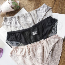 This New Years Eve Teenage Jane Aurese Web Yarn Sexy Panties Ladies Wind Comfort Mid-Waist Triangle Pants