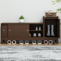 European-style solid wood shoe-changing stool shoe cabinet home door entrance entrance porch storage can sit into the home to wear shoes stool