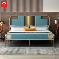 Nordic Iron Bed Double Bed Modern Minimalist Creative Bedroom Iron Frame Bed Ins Personality Bed Frame Sub 1 8 m Iron art bed