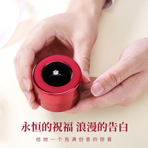 Shake the same style net celebrity rotating ring gift box high-end jewelry box storage box Christmas gift for girlfriend gift
