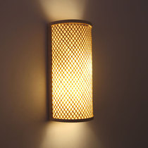 Japanese style bedroom bedside wall lamp homestay style living room background wall lamp corridor aisle staircase bamboo Zen lamp
