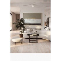 Pure hand painted gold foil super large oil painting light luxury poor style mural painting abstract painting