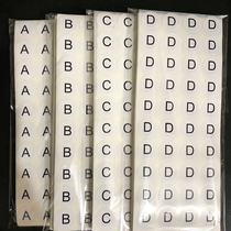 Number number English letter clothing size number sticker 12MM round adhesive label can be customized