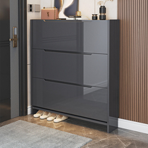 Ultra-thin flip shoe cabinet home entry door large capacity against wall mask cabinet in one province space to collect artifacts shoe frame