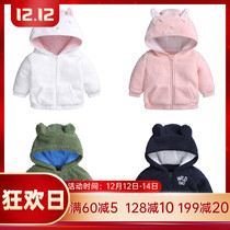 Male and female baby girl foreign coat 2021 European and American autumn winter cardigan spring 6 baseball shirt 3 baby children clothing