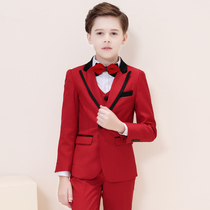 Children Suits Suit Boy Flowers Children Dress Korean Version CUHK Boy Boy Little West Suit Jacket Piano Performance Fall