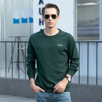 New men's men's long sleeve t-shirt loose sports coat autumn clothes bottom collar in autumn 2022