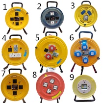 Mobile cable winding wire terminal board empty disc with 220V20A leakage protector with pure copper wire and cable