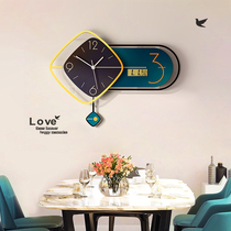 Bedroom simple dining room decoration painting clock living room corridor room wall hanging painting porch background wall art mural
