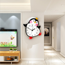 Creative childrens clock wall clock living room modern simple cartoon decorative clock personality fashion art quartz clock