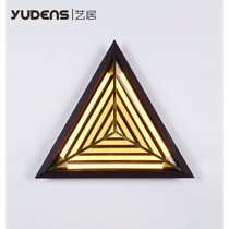 Yiju lighting designer modern American LED triangle creative decorative wall lamp bedroom staircase aisle ceiling lamp