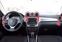 Adaption Changan Suzukis New Vitra meter Plate Air Conditioning Warm Air Out Wind Central Side Ventilation Window Electroplating