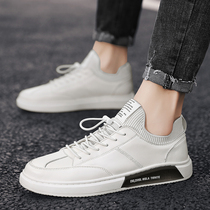 2020 spring shoes mens trendy shoes Joker breathable white shoes mens casual leather shoes sports Tide brand board shoes men xz