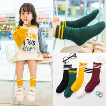 Girls pile socks baby childrens socks cotton spring and autumn winter baby socks in the Korean version of the Princess Chao girl South Korea