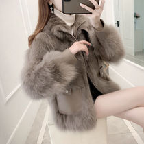 Fur coat womens short thickened 2020 autumn and winter new thin fur one-piece fur plush coat