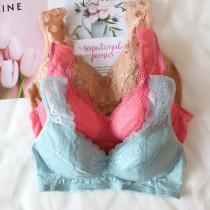 Export Korea without steel rim thin Cup does not fall shoulder bra all-inclusive underwear bra W056