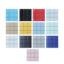 Nordic tile small white tile mosaic toilet kitchen tile pink yellow green blue black and white gray tile