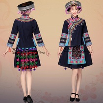New boutique Hani ethnic women Apparel Lahu ethnic minority womens clothing ethnic minority life dance-to-earth family