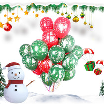 Christmas Thick Latex Balloon Christmas Eve Scene Decoration Halloween Balloon New Years Day Arrangement