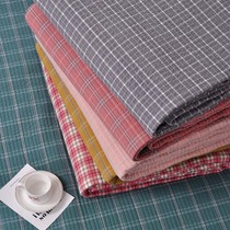 South Korean pure cotton bed cover double-sided dual-use single sheet plaid plaid full cotton 2021 new