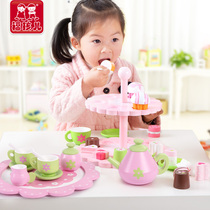 Wooden House cake stand tea toy baby princess girls young childrens New Years birthday gift