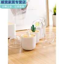Creative Cute Cartoon Hotel Toothpicks Silo Domestic Living Room Toothpicks Bucket Toothpicks Box Multifunction Cotton Bud containing box