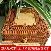 Vietnams new imported handmade autumn vine preparation small square tea packaging cosmetics box storage box direct sales genuine