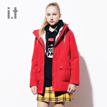 it :CHOCOOLATE womens cotton jacket winter hooded liner plus velvet 7692XDD