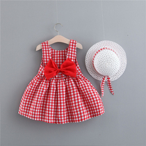 Baby girl dress summer 0-3 years old children foreign girl vest dress infant 1 little girl princess skirt