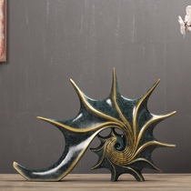 Retro creative conch ornaments Nordic simple home accessories modern living room TV cabinet decoration Crafts furnishings