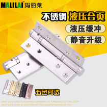 Mariley stainless steel hydraulic invisible door hinge automatic closing buffer door closer positioning spring hinge