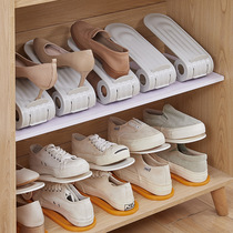 Adjustable shoe shelf double shoe room room space househousehousehousehousehold dormitory artifacts shelves shoes shoes cabinet