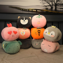 Meddling with Cave Cartoon Pillow small Number of warm hands Dual-purpose winter Covering Hands Lovely Winter Plush Warm Hands Cover winter