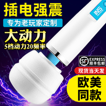 220v straight insertion ultra-strong av shaking stick woman charging high power electric powerful vibration with plug-in super-large