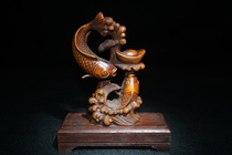 Boutique boxwood carving has more than ornaments a solid wood carving handlebar living room decoration process collection