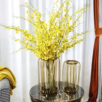 American home water storage iron Glass Vase ornaments living room flower arrangement dry flower decoration creative light luxury decoration