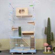 Cat cage free space solid wood cat climbing frame hanging nest space capsule rest platform bed cat scratching column ladder hammock ceramic