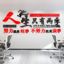 Office incentive text wall stickers company corporate culture background wall decoration conference room 3d three-dimensional inspirational slogan