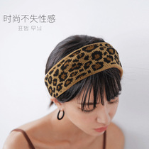 French retro BAO WEN hair band European and American wool Korean wide edge woven hair hoop female knitted net red super fairy head jewelry