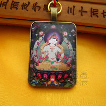 YC2358 new boutique Puxian Bodhisattva Thangka Pendant Tibetan Dharma will bond necklace can be customized pattern