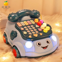 Children Phone Toys Phone 1 year One 2 girls Baby Puzzle Early Teaching Versatile Baby Emulation Seat Machine Boy