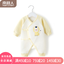 Antarctic newborn baby clothes autumn and winter one-piece clothes 0-3 months 6 baby cotton warm climbing clothes