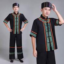 High-grade new adult ethnic minority dance performance clothing Guizhou Buyi clothing male Yao Wa Zhuang table