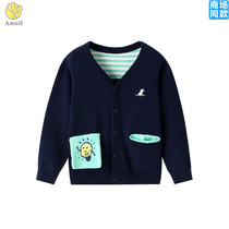 Annel counter 2021 autumn new boys and girls cotton cardigan jacket XB134649