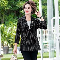 Two or eight days coat women z middle-aged long sleeve mother women small suit autumn clothes loose 40-50 year old fashion top