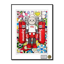 DeathNYC signed the limited print KAWSx Takashi Murakami x Supreme international trendy art collection