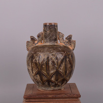 Song Yue Kiln Tea Ink Shuangfeng can antique porcelain ornaments antique old unearthed old goods collection