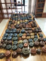 Purple sand pot flower vase slightly imperfect